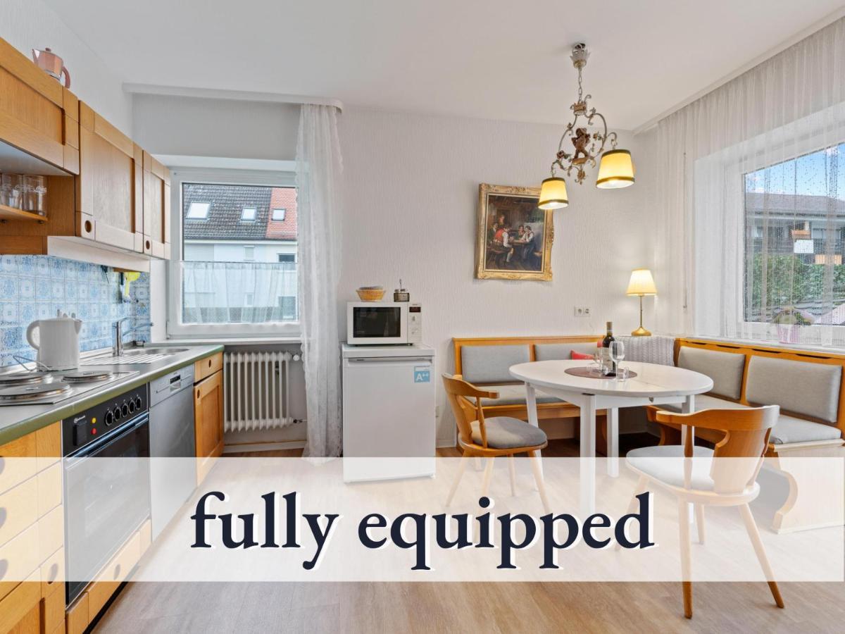 Sehr Grosse Ferienwohnung In Bester Lage Mit Grosser Sonnenterrasse L Innenstadtnaehe L 1 Minute Zum Bahnhof L Grosse Kueche L Tv L Extra-Wc L Free-Wlan L Willkommen Im Hallo!-Apartment 5 Bad Wörishofen Екстериор снимка